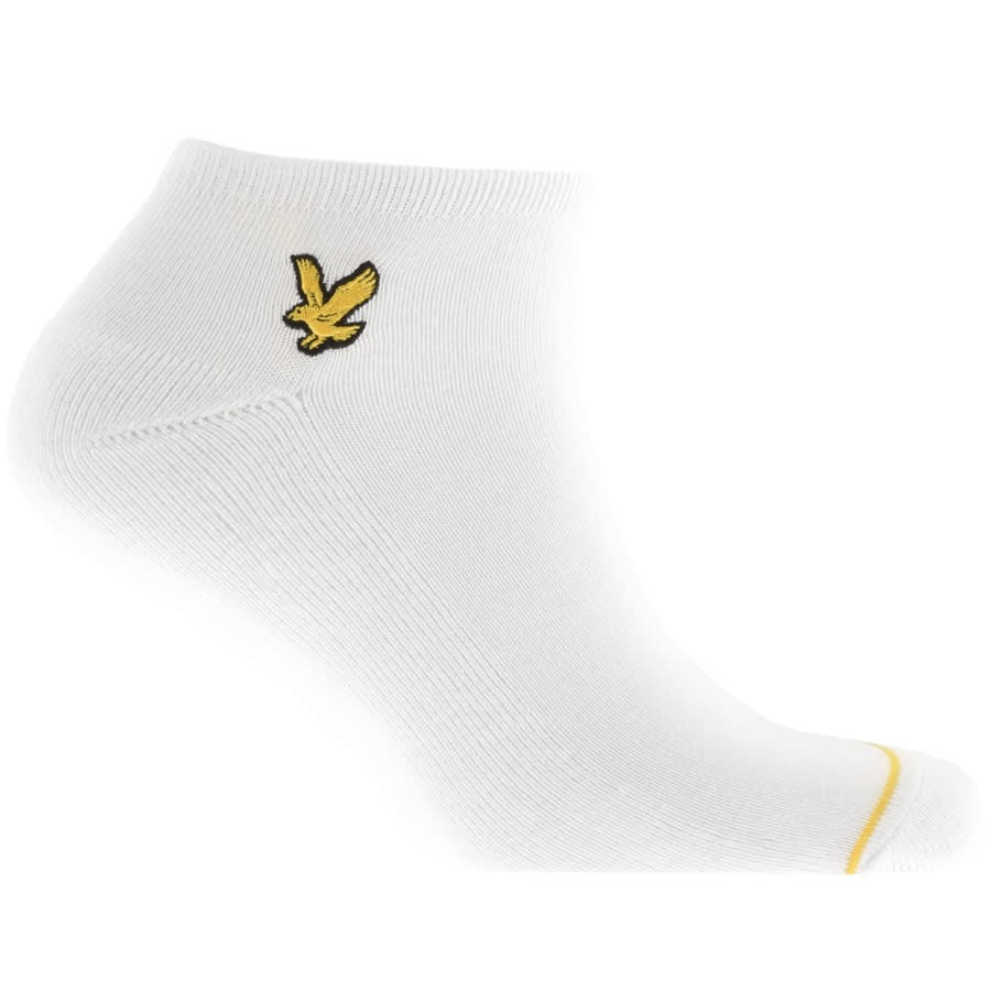 Alternative Image for ProductLyle And Scott Three Pack Trainer Socks White2
